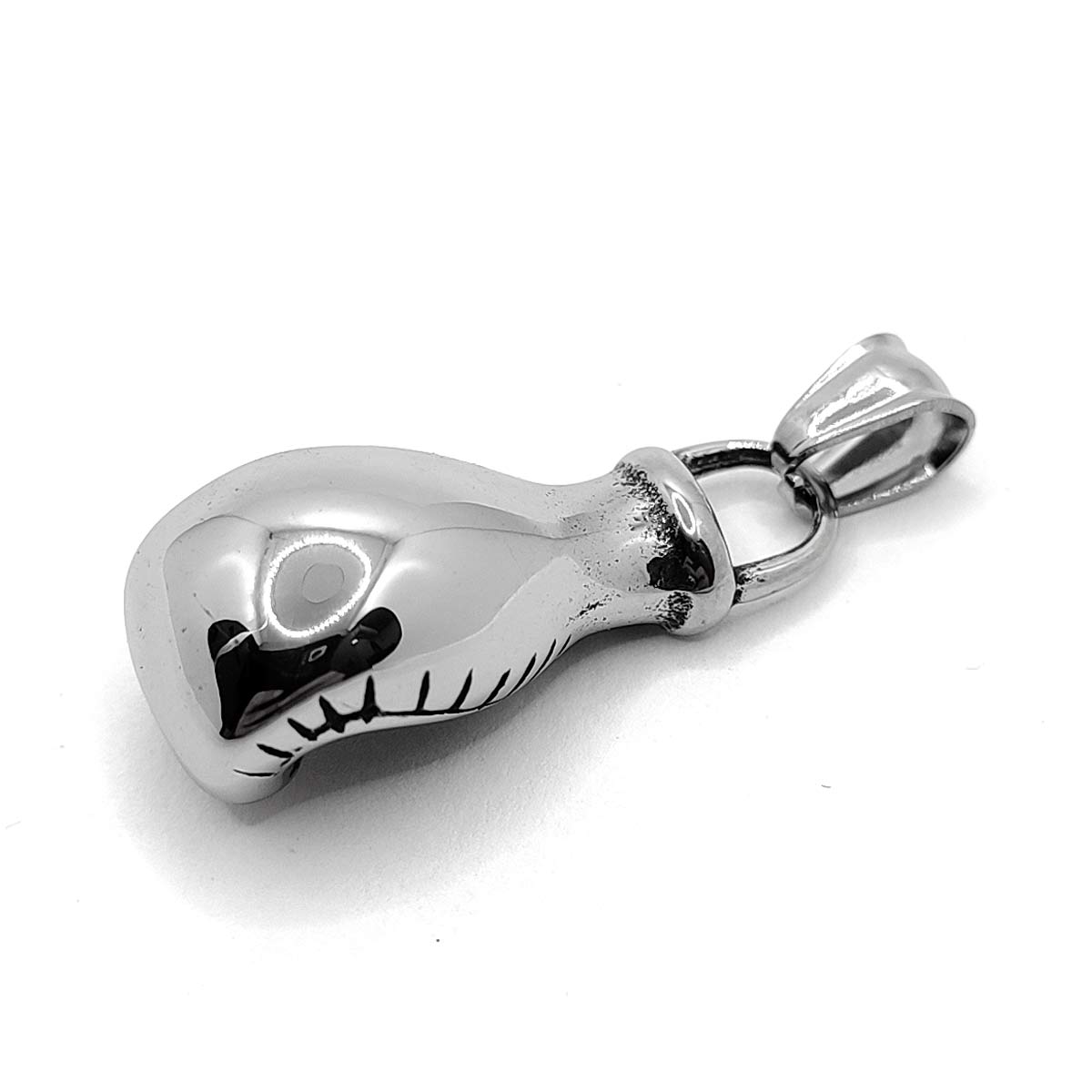 Dije Acero Inoxidable Plateado Guante Box Boxeo Deporte 2