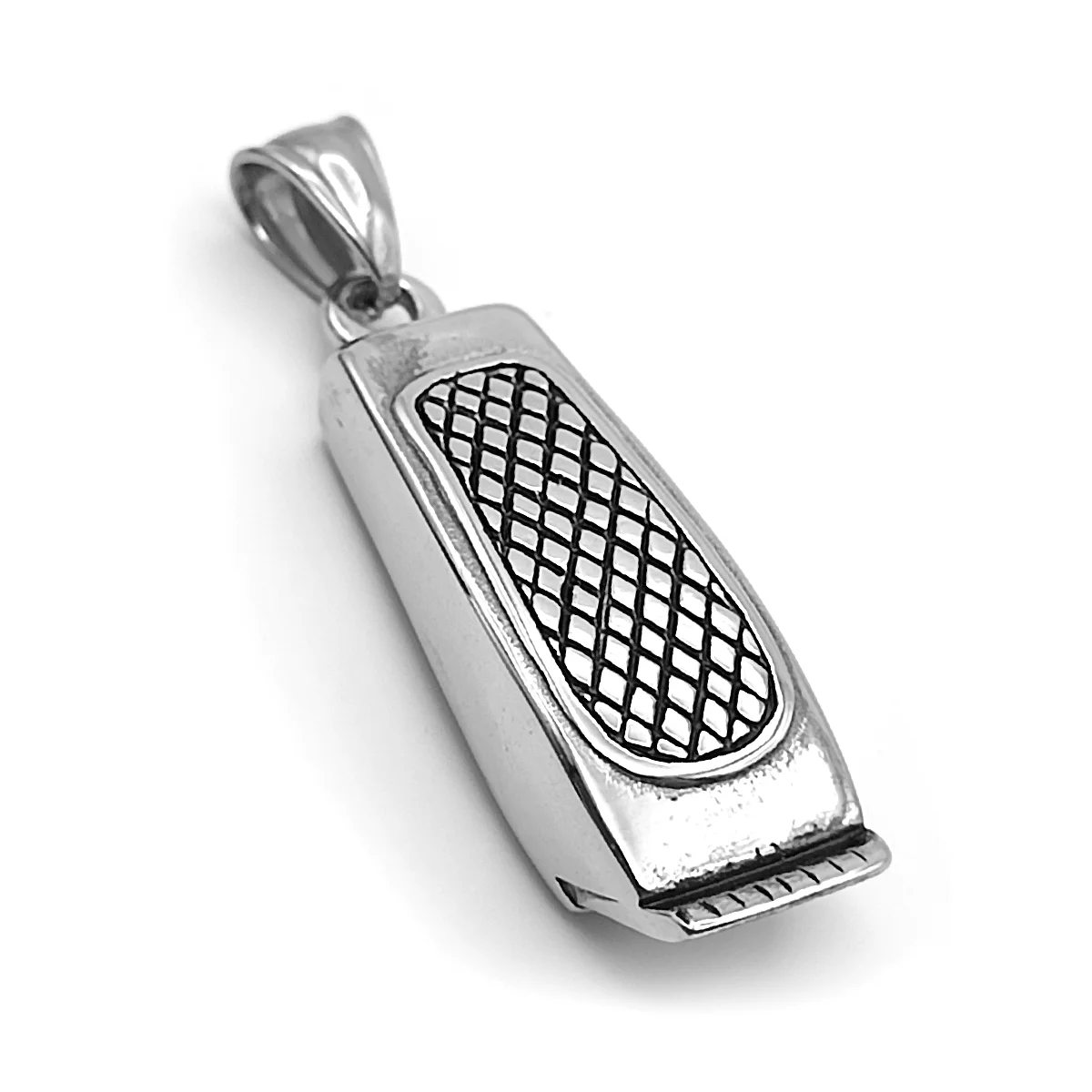 Dije Acero Plateado Maquina de Barbero Clipper Barberia 1