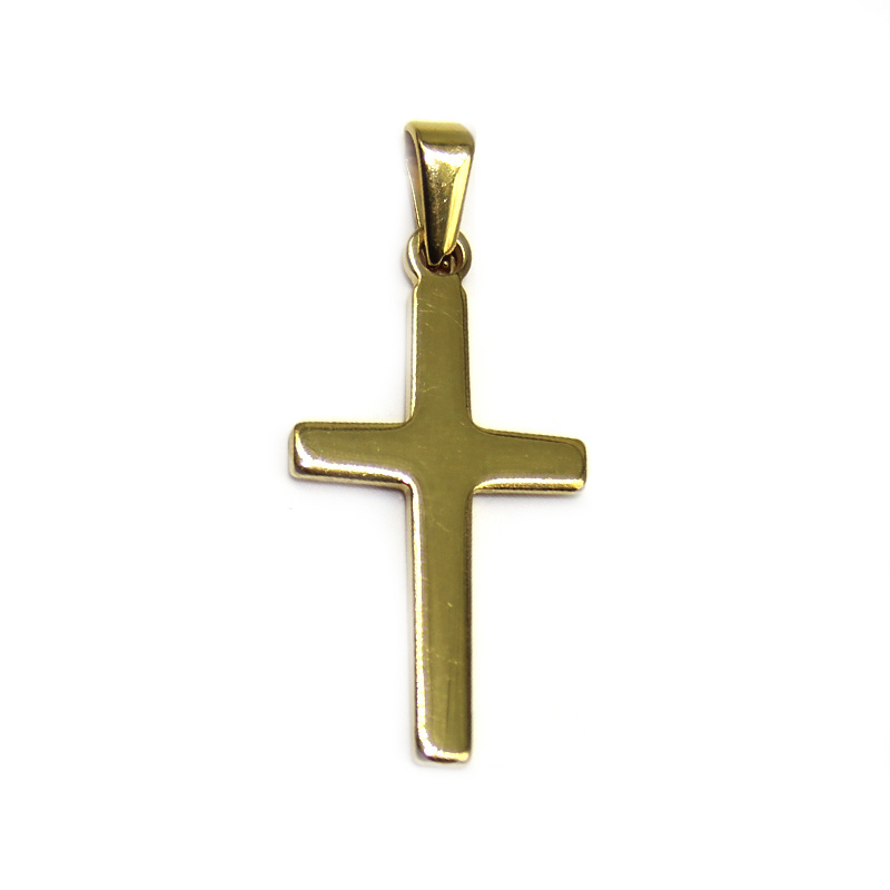 Dije Cruz Sencilla Lisa Dorada