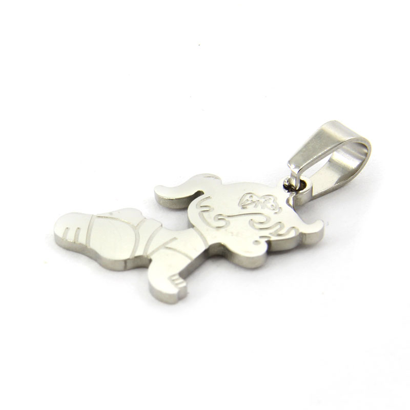 Dije Plateado Bebe Nina 2