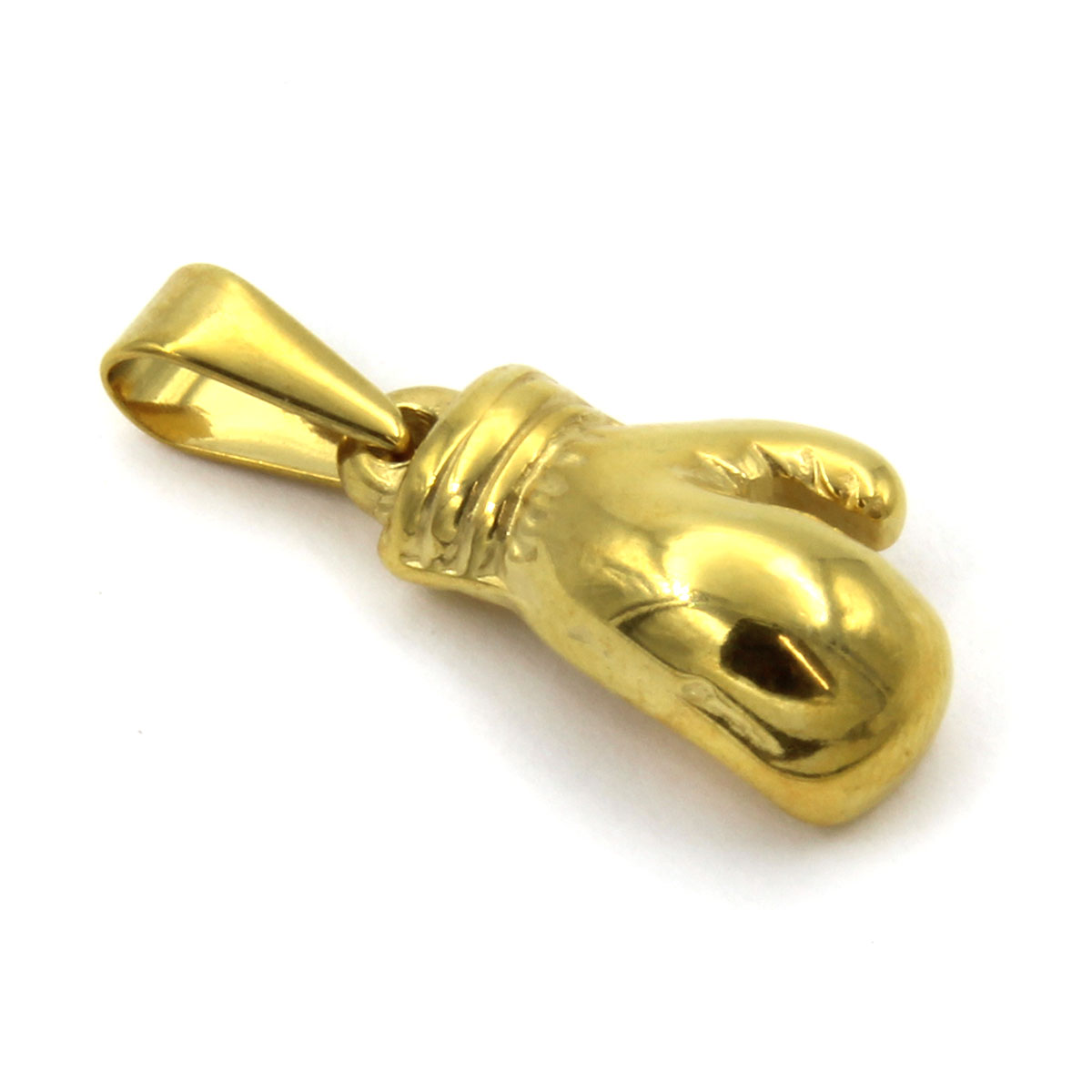 Dije de Acero Dorado Guante Box 2