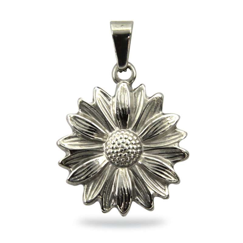 Dije girasol plalteado 1