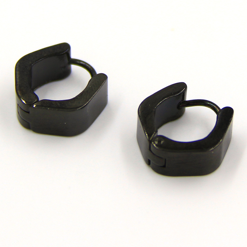 Aretes tipo Arracada Acero Negro Hexagonal 6 Aretes tipo Arracada Acero Negro Hexagonal - Image 4