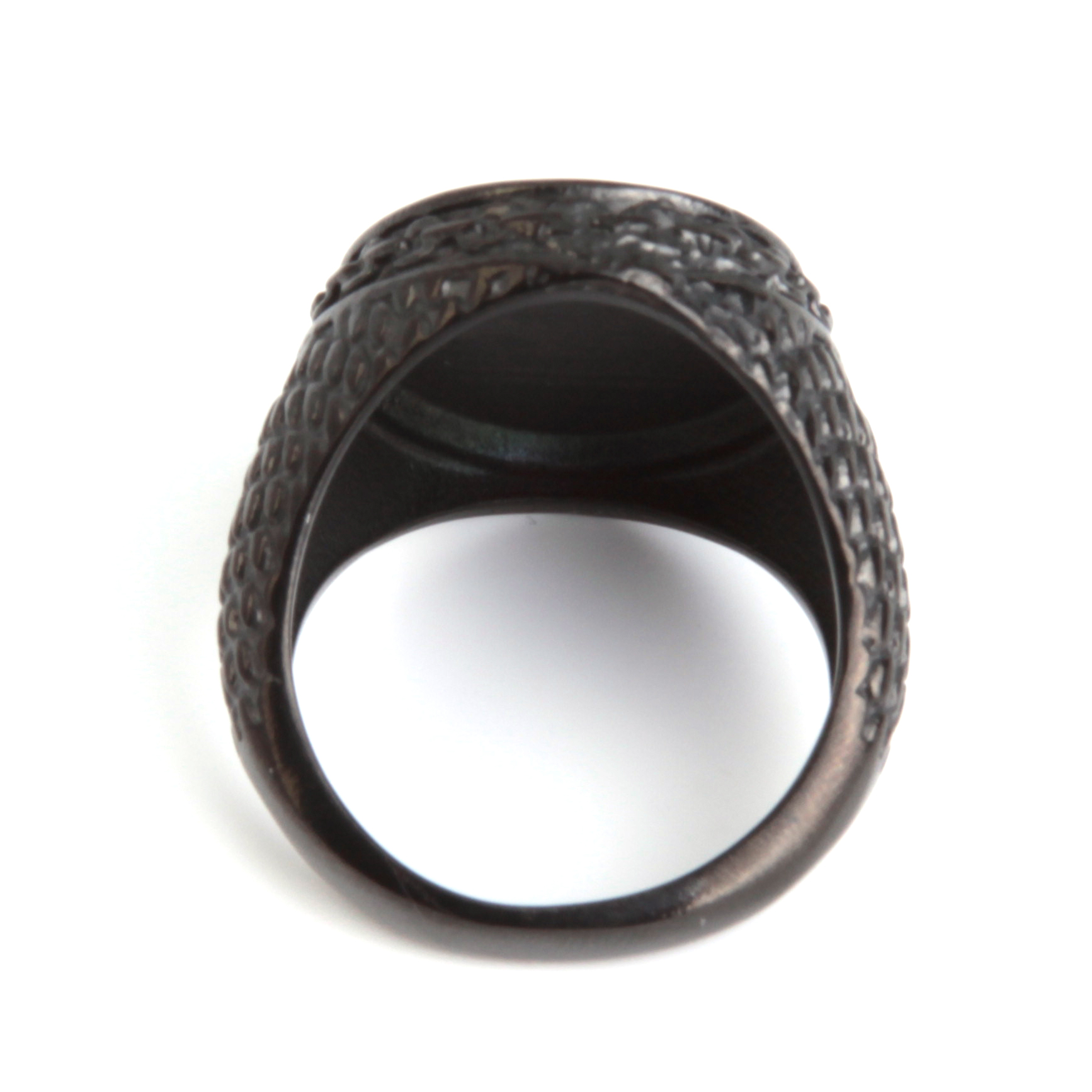 Anillo Hombre Acero Negro Ancla Marinera Dark 5 Anillo Hombre Acero Negro Ancla Marinera Dark - Image 3