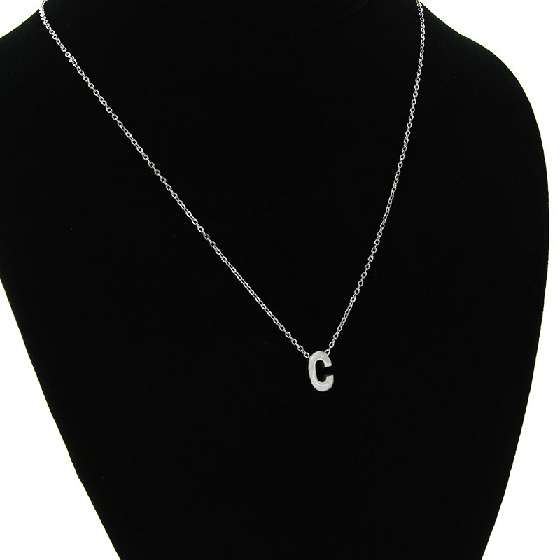 Letra C2 plateada