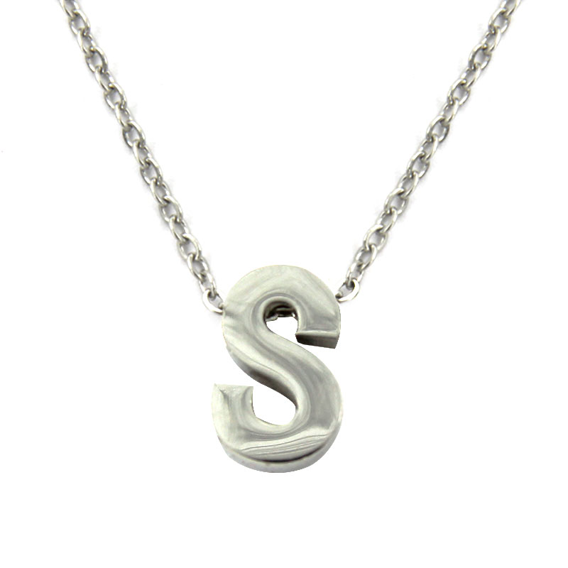 Letra S1 Plateado