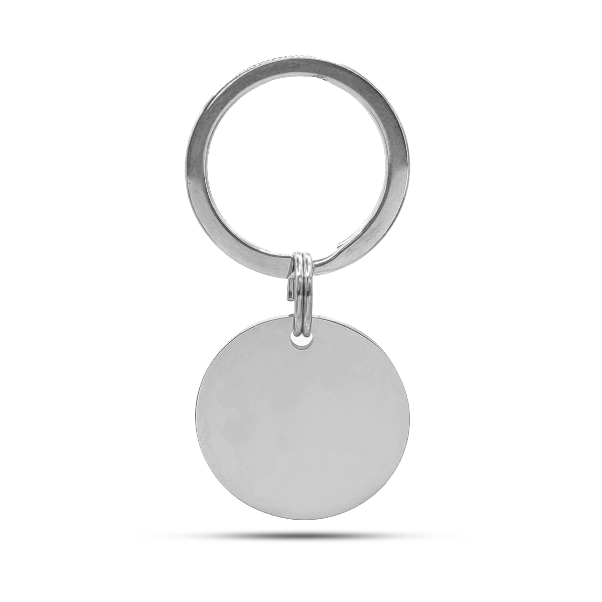 Llavero Acero Circulo Liso 25 mm Para Grabado 1