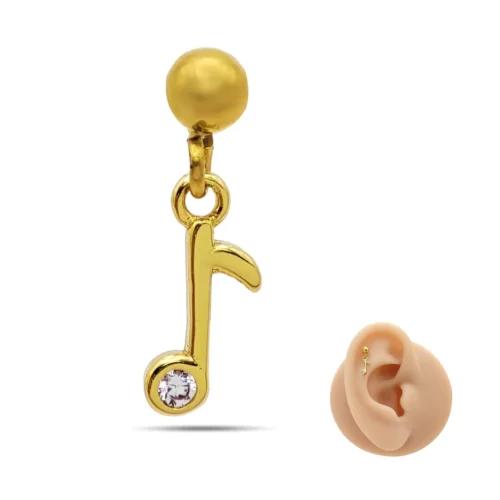 Piercing-de-Oreja-Acero-Bola-lisa-Colgante-Nota-Musical-1.webp