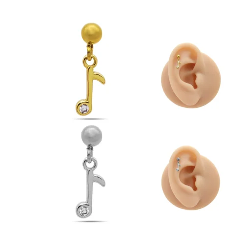 Piercing-de-Oreja-Acero-Bola-lisa-Colgante-Nota-Musical.webp