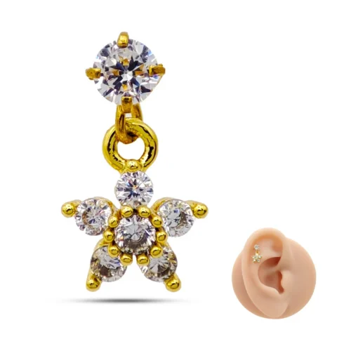 Piercing-de-Oreja-Acero-Colgante-Flor-Seis-Zirconias-8.webp
