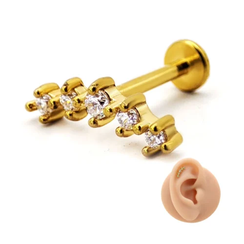 Piercing-de-Oreja-Acero-Curvo-5-Zirconias-Trepador-5.webp