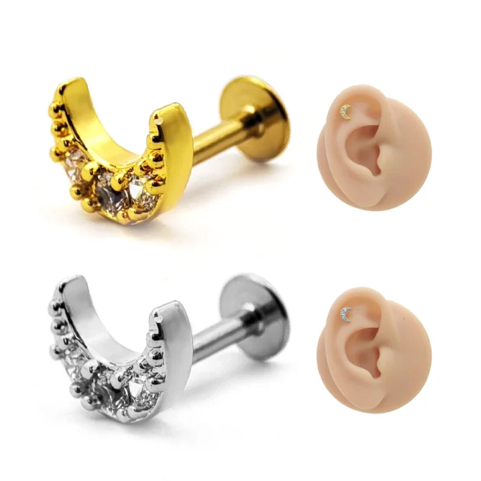 Piercing-de-Oreja-Acero-Luna-Creciente-Cristales-Claros-1.webp