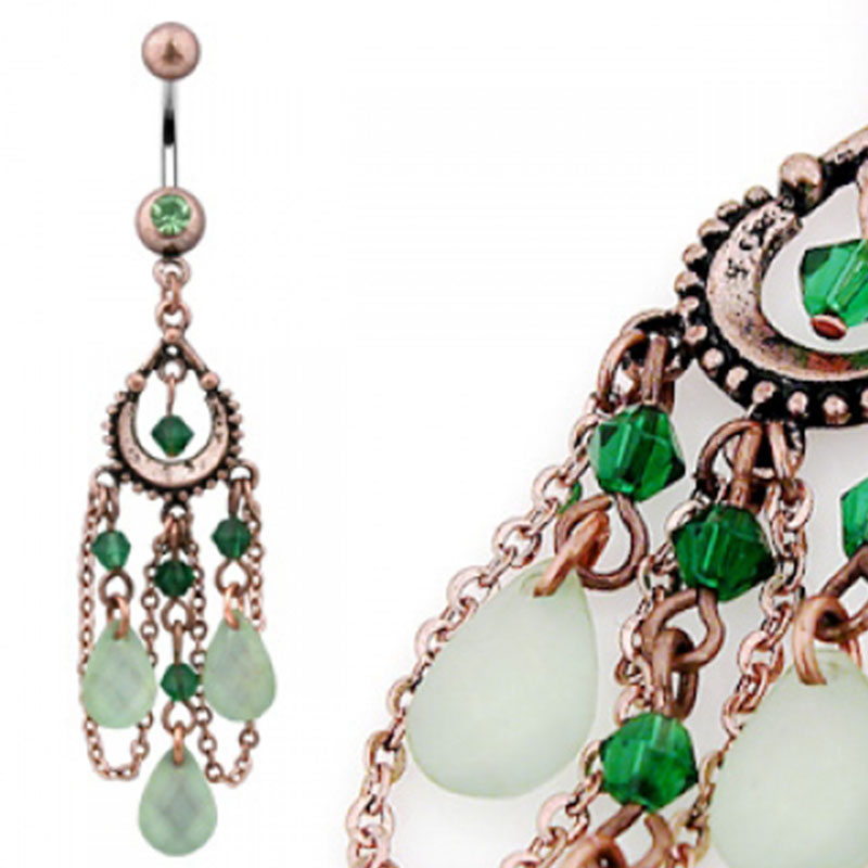 Piercing para ombligo Diseno Candelabro