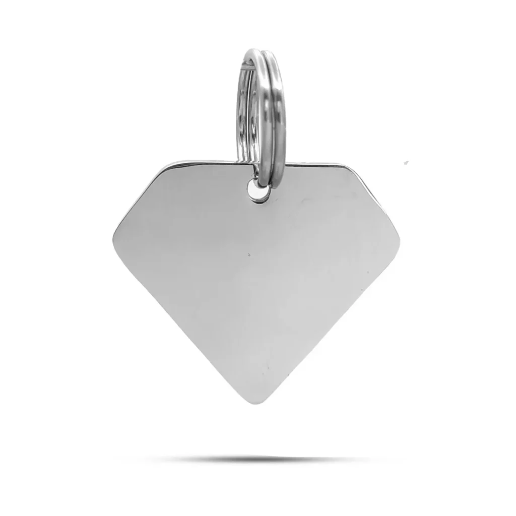 Placa de Identificacion para Mascota Forma Diamante