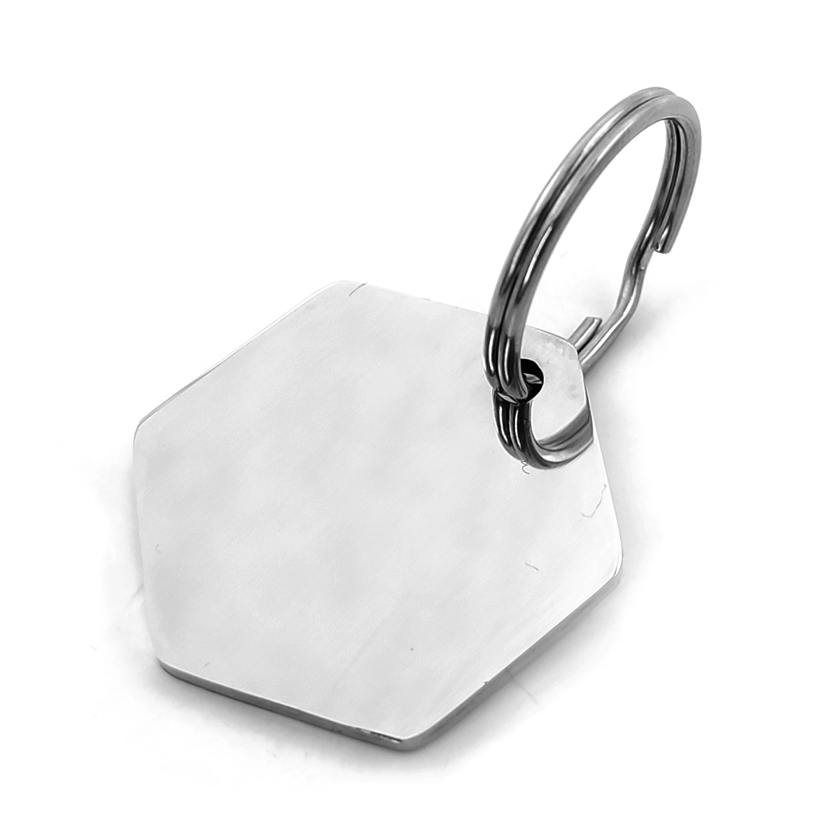 Placa de Identificacion para Mascota Forma Hexagono 1