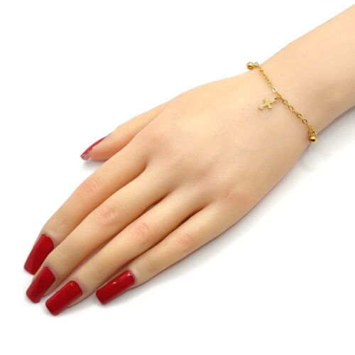 Pulsera-Acero-Dorado-Colgantes-Balines-y-Cruz-Gotica-2.jpg