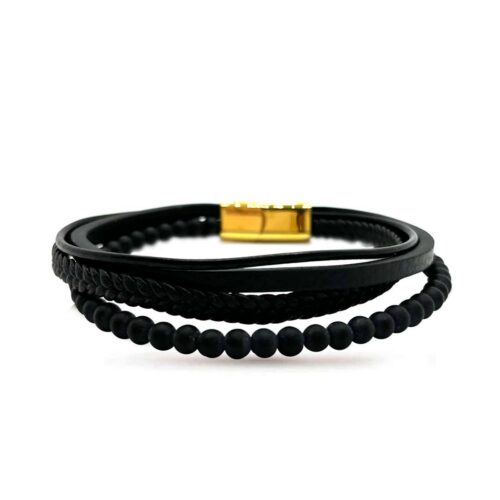Pulsera-Acero-Dorado-Hombre-Caucho-Y-Piel-Cuadruple-Negro.jpg