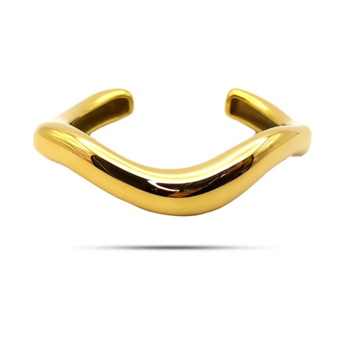 Pulsera-Acero-Dorado-Onda-Liquida-Irregular-Exagerada-2.webp