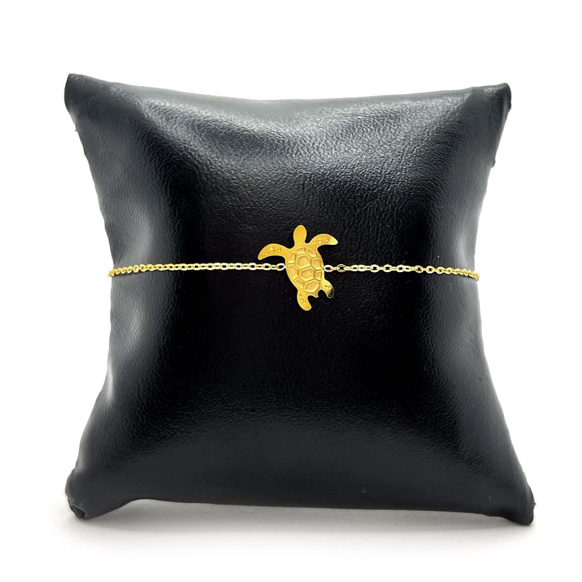 Pulsera Acero Dorado Para Mujer Forma Tortuga Marina Mini 2