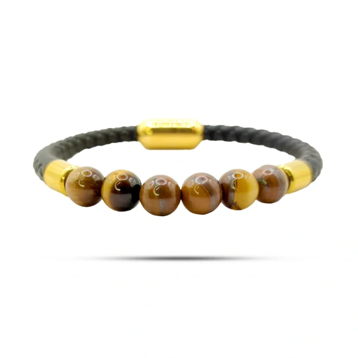 Pulsera-Acero-Dorado-Piel-Cuentas-Ojo-de-Tigre-Iman-1.webp