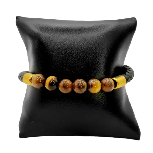 Pulsera-Acero-Dorado-Piel-Cuentas-Ojo-de-Tigre-Iman-2.webp