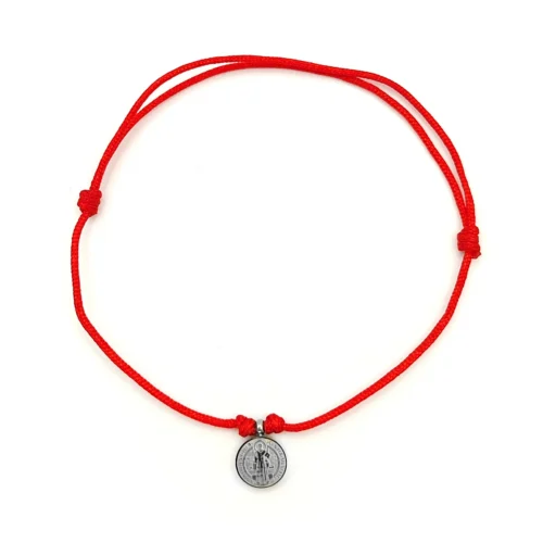 Pulsera-Acero-Inox-Mini-Medalla-San-Benito-Hilo-Rojo-2.webp