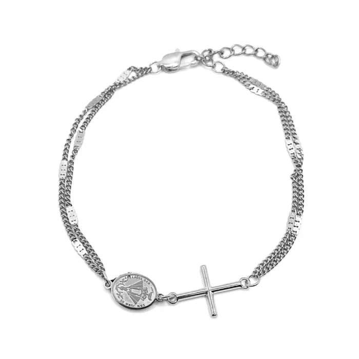 Pulsera-Acero-Inox-Plateado-Cruz-Virgen-San-Juan-Religion.webp