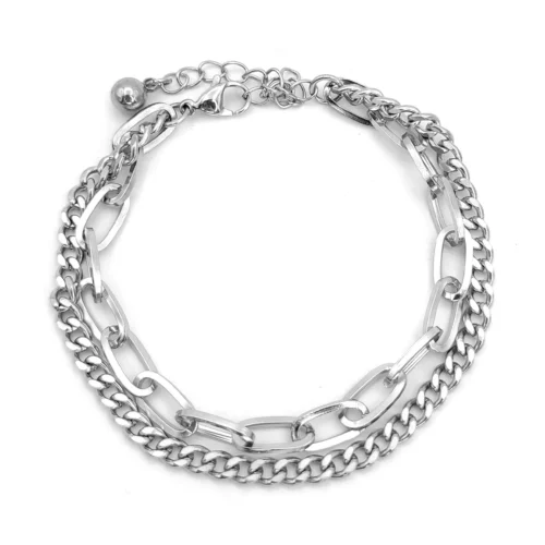 Pulsera-Acero-Inox-Plateado-Doble-Eslabon-Oval-y-Cubana-2.webp