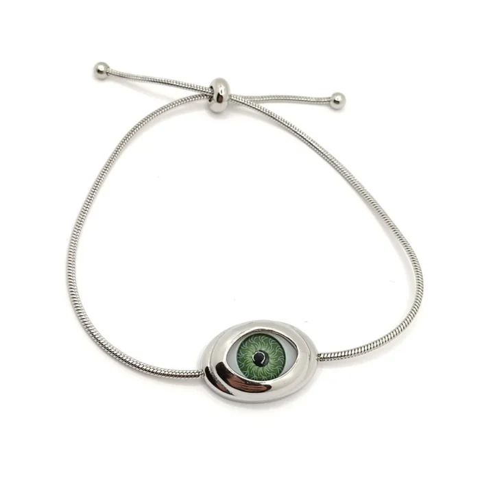 Pulsera-Acero-Inox-Plateado-Ojo-Verde-Realista-Ajustable-1.webp
