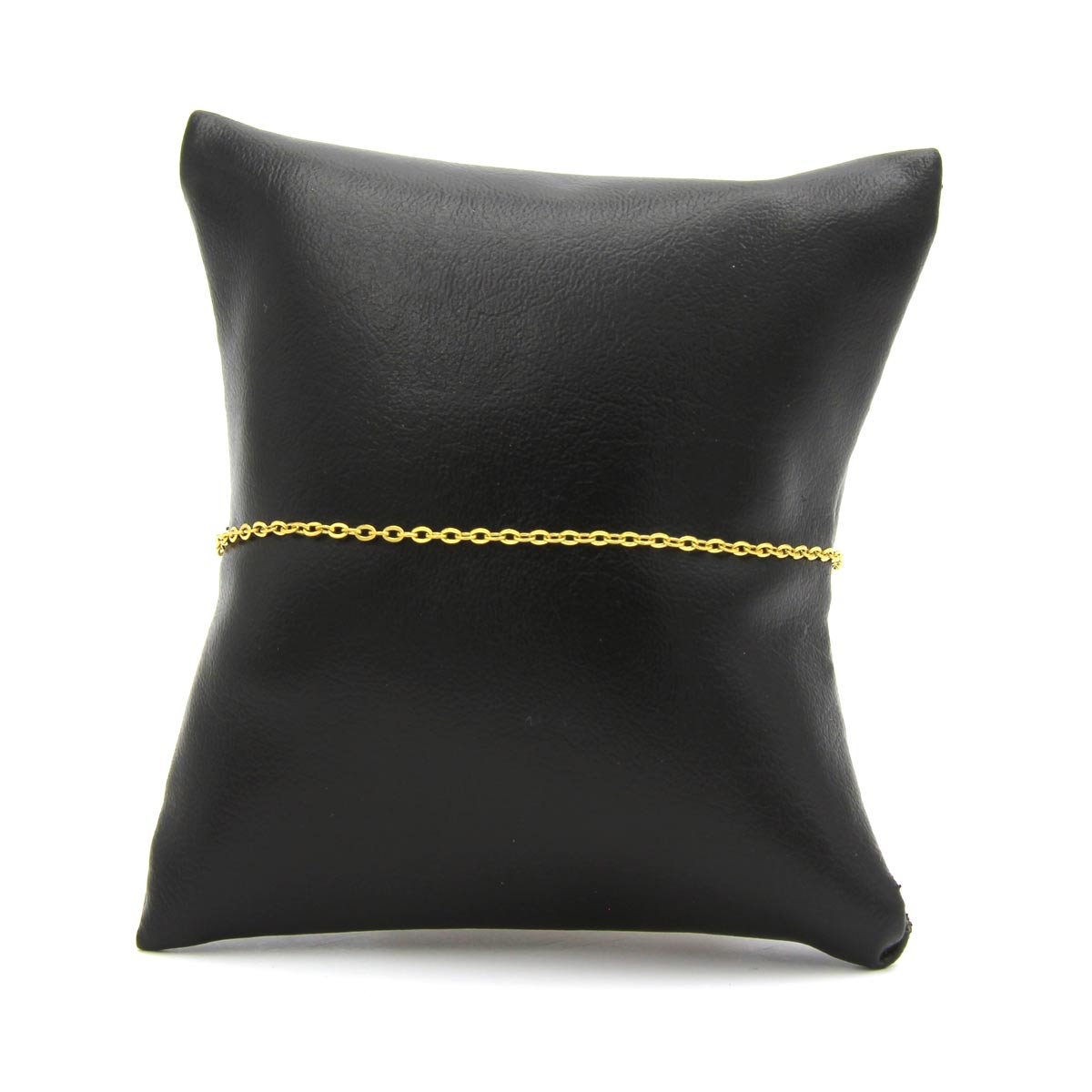 Pulsera Acero Inoxidable Dorado Eslabon Clasico 1mm 2