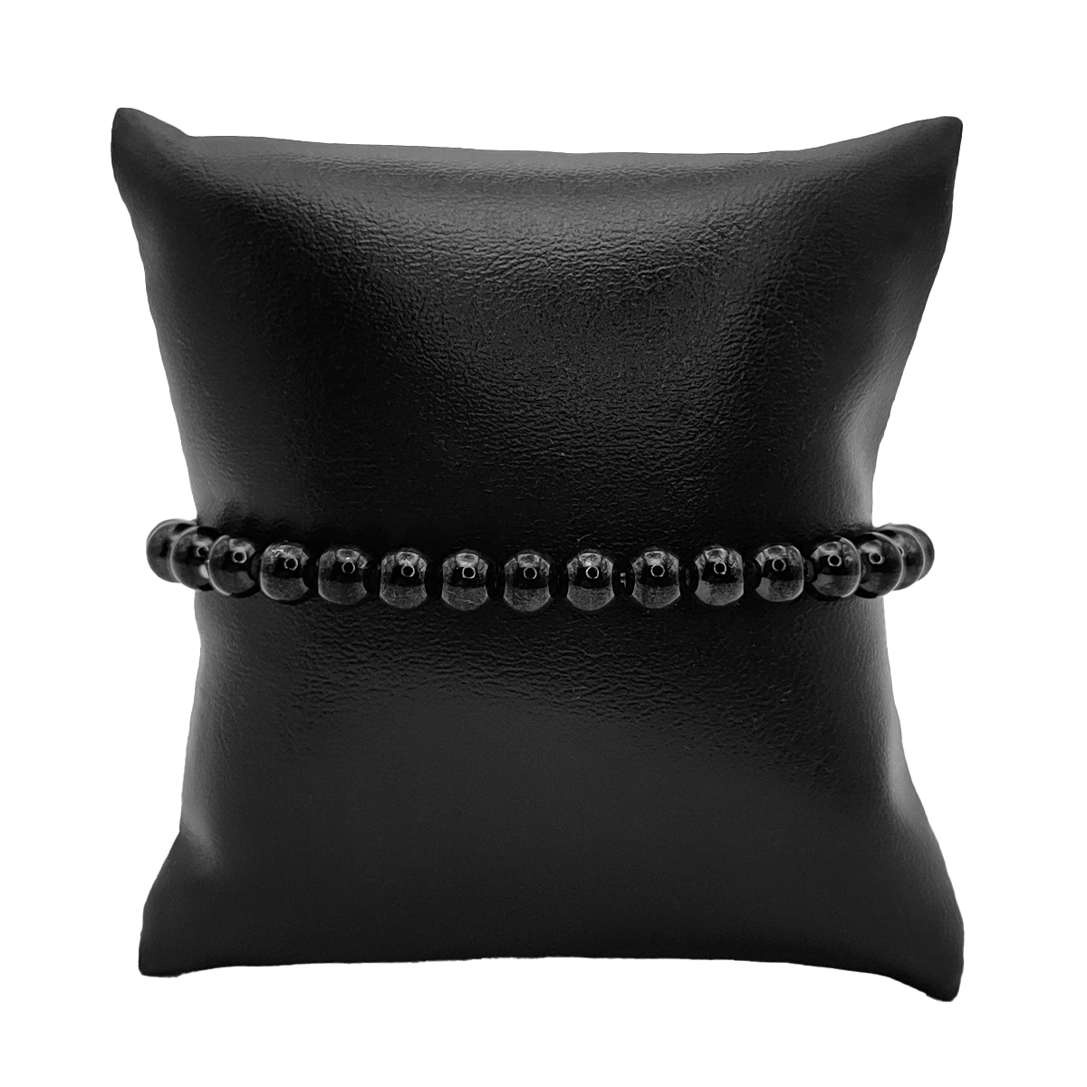 Pulsera Acero Inoxidable Negro Balines Elastica 5 mm 2