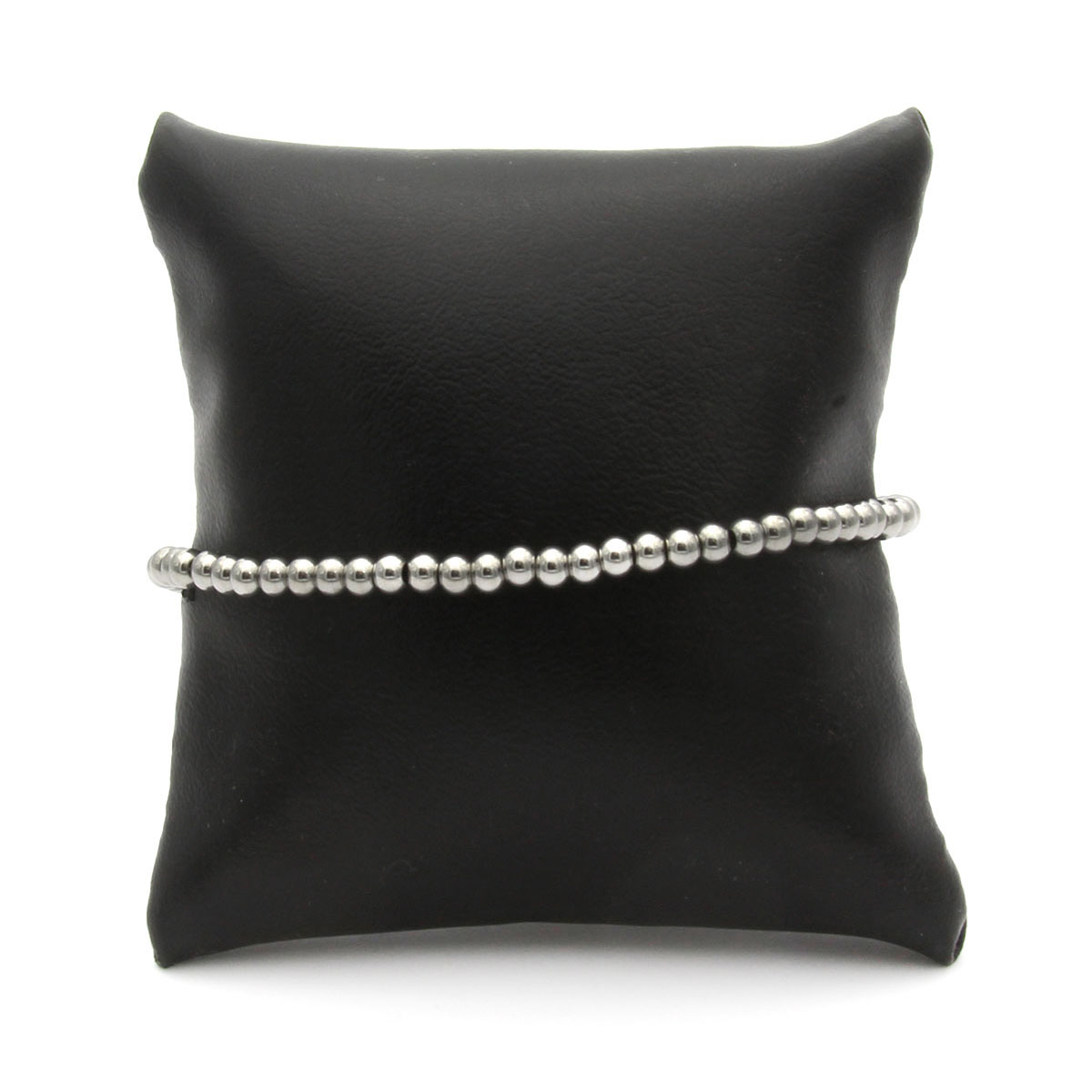 Pulsera Acero Inoxidable Plateado Eslabon Balin 4mm 2