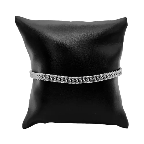 Pulsera-Acero-Plateado-Esclava-Cubana-Continua-5-mm-6.webp