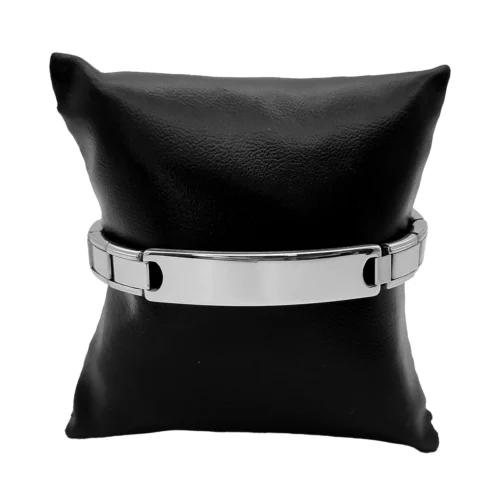 Pulsera-Acero-Plateado-Italiana-Placa-Lisa-Para-Grabado-1.webp