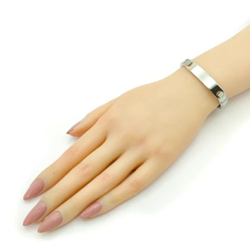 Pulsera-Acero-Plateado-Italiana-Placa-Lisa-Para-Grabado-2.webp