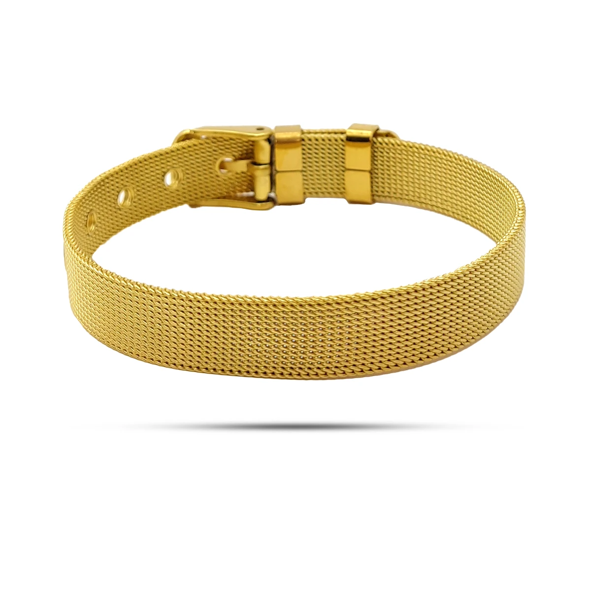 Pulsera Acero Tipo Cinturon Malla con Hebilla Ajustable 2 1