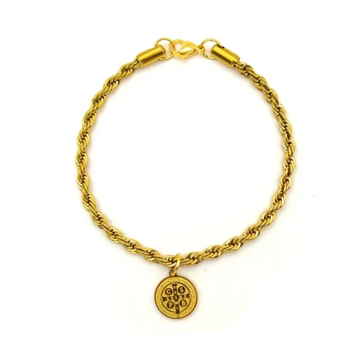 Pulsera-Acero-Torzal-Medalla-San-Benito-Abad-Proteccion-5.webp