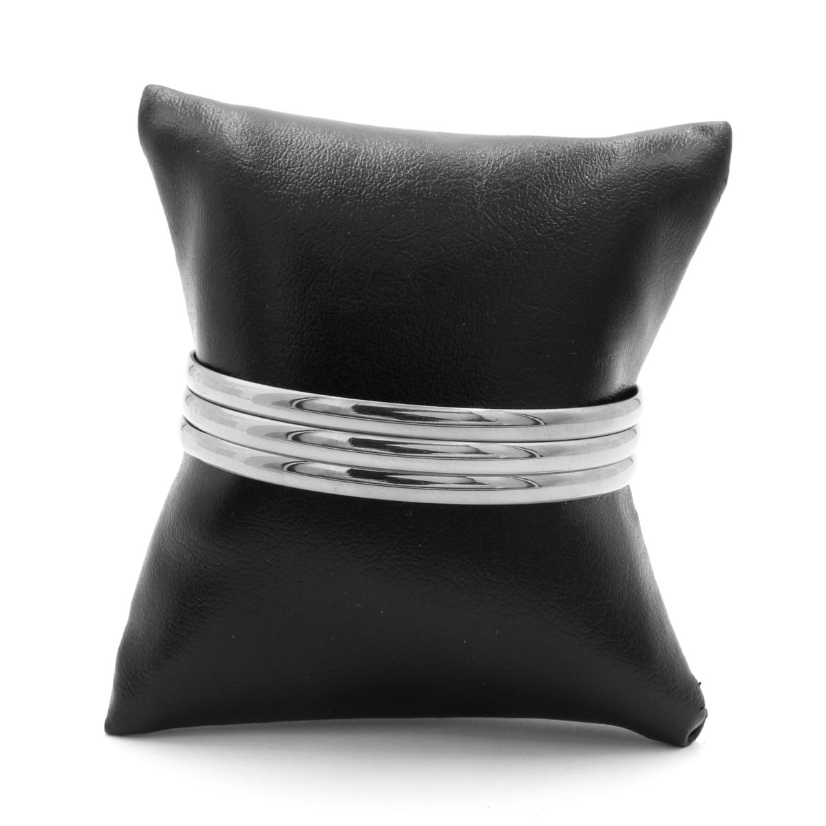 Pulsera Brazalete Acero Plateado Tipo Pulso Para Nina 2