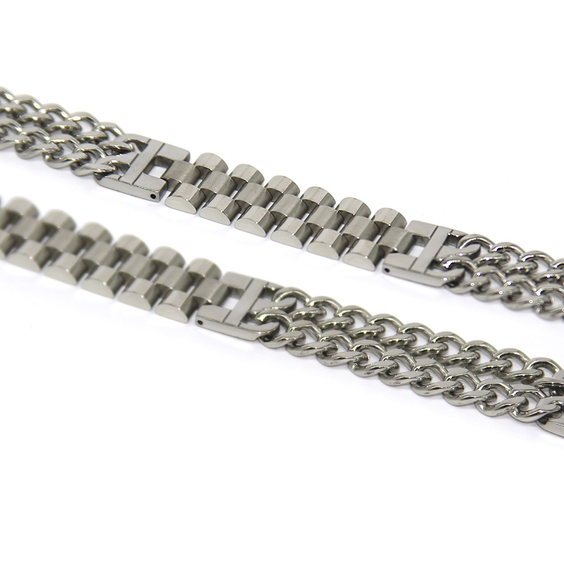 Pulsera Esclava Acero Eslabon Hombre