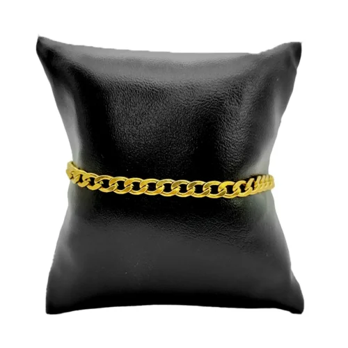 Pulseras-Acero-Dorado-Eslabon-Barbado-Cubano-Delgada-3.webp