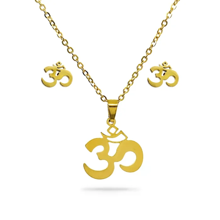 Set-Joyeria-Acero-Inox-Dorado-Mantra-Sagrado-Om-Yoga-1.webp
