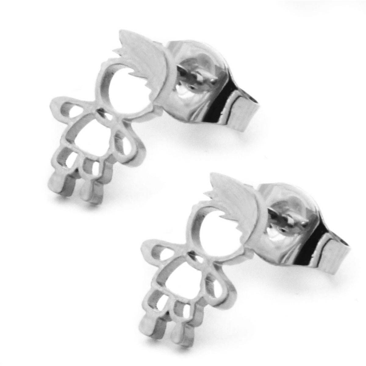 Set Joyeria Acero Inoxidable Plateado Hijo Nino Famiia 3