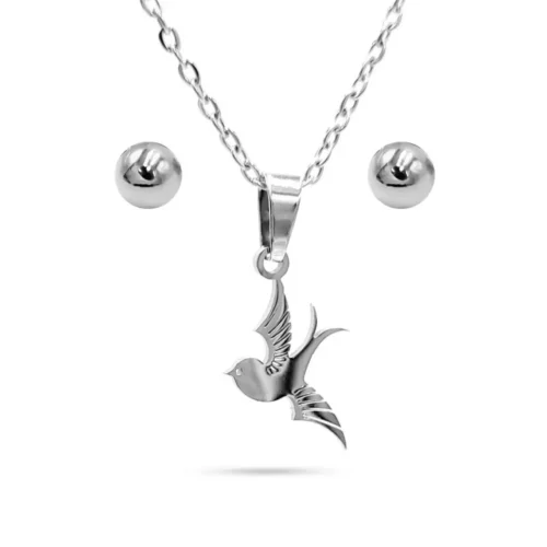 Set-Joyeria-Acero-Plateado-Ave-Golondrina-Volando-3.webp