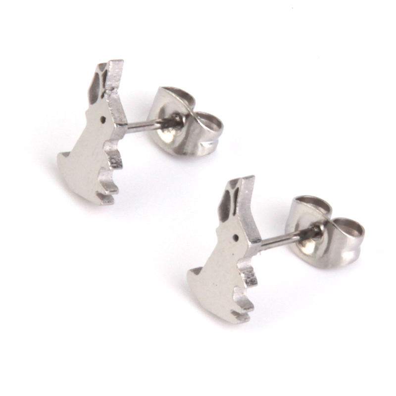 Set de Joyeria Acero Plateado Conejos Conejitos 6 Set de Joyeria Acero Plateado Conejos Conejitos - Image 4