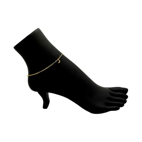 Tobillera-Acero-Dorado-Cadena-Delgada-Con-Balines-y-Luna.webp