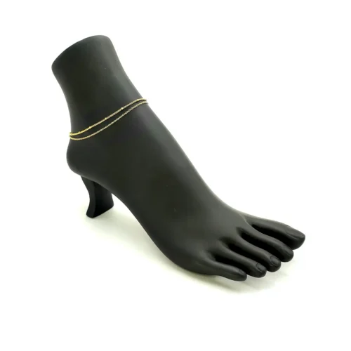 Tobillera-Acero-Dorado-Doble-CadenaS-Sencillas-Balines-2.webp