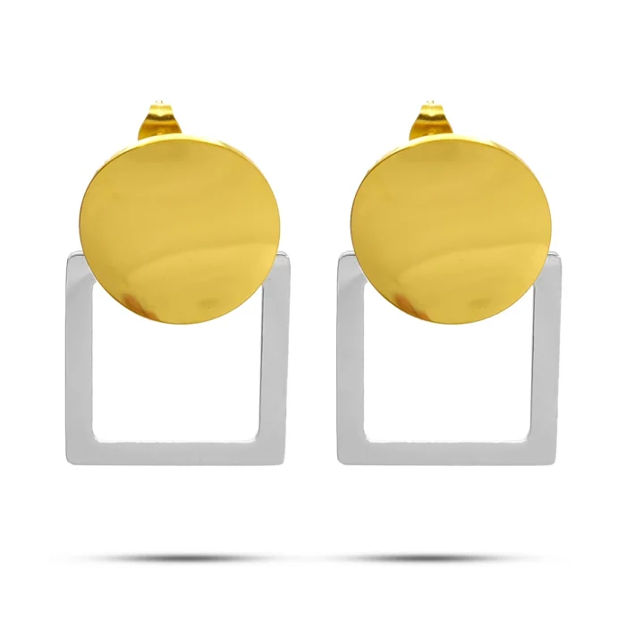 Aretes-Acero-Bicolor-Circulo-y-Contorno-Cuadro-Elegante-2.webp