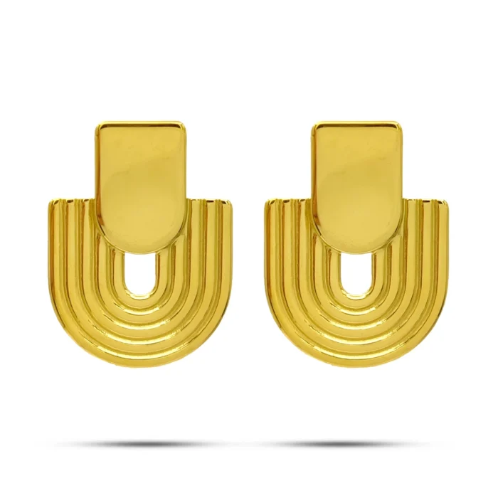 Aretes-Acero-Dorado-Tipo-Cupula-Ondulado-con-Lineas-2.webp