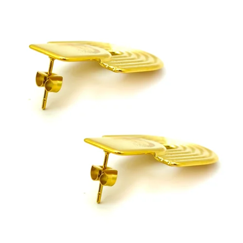 Aretes-Acero-Dorado-Tipo-Cupula-Ondulado-con-Lineas-4.webp