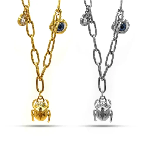 Collar-Acero-Ojo-Realista-Escarabajo-y-Gota-Proteccion-6.webp